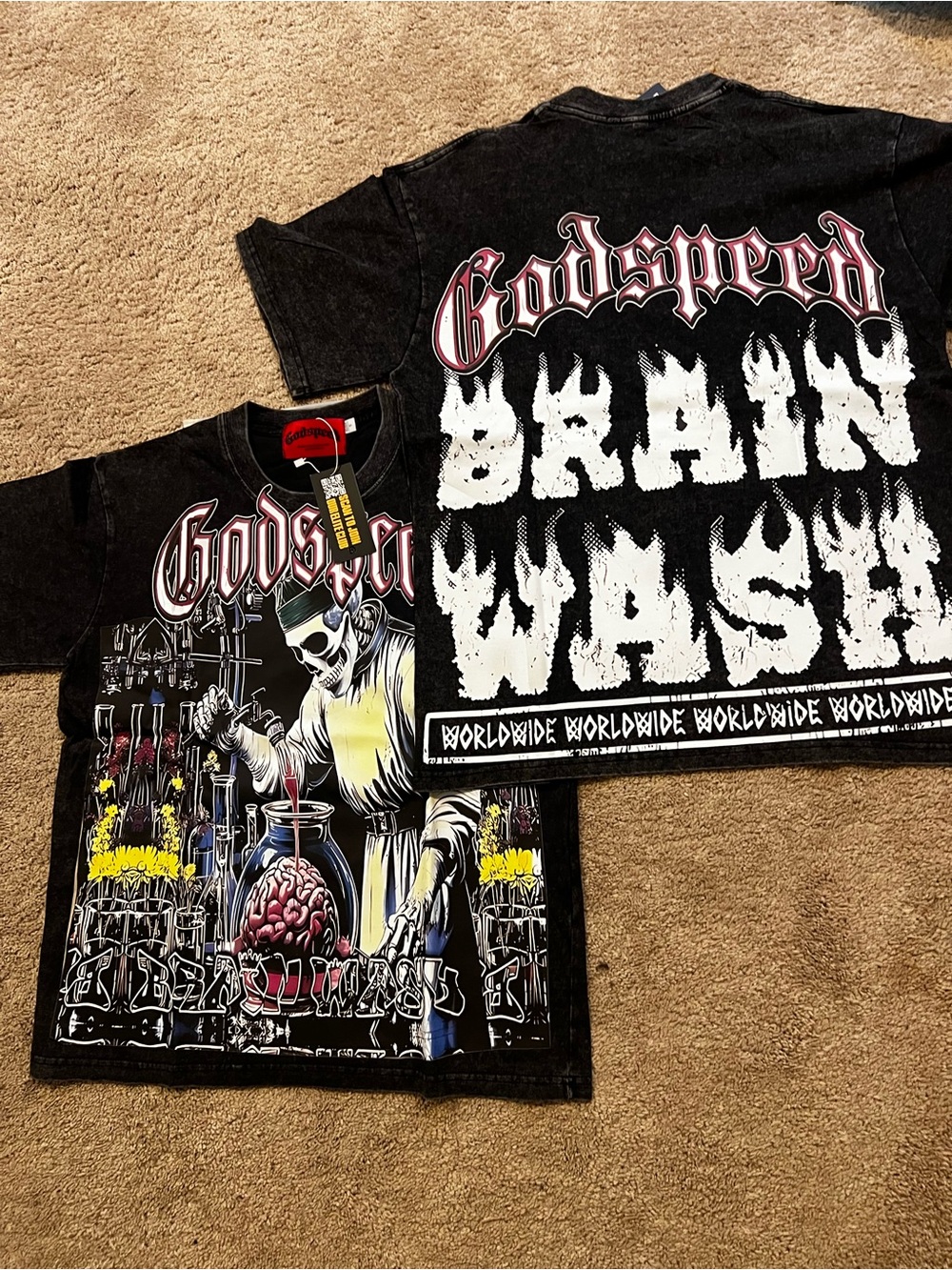 Godspeed Black 'Brain Wash' Graphic Short Sleeve Tee